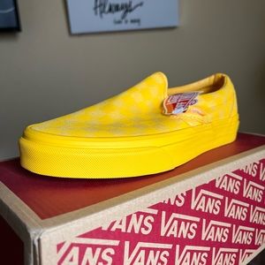 Yellow slip checkerboard Van’s 10/10
